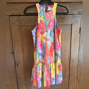 Amanda Uprichard Colorful Floral Mini Dress
